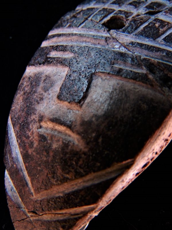 Pre-Mayan Bone Mask Pendant