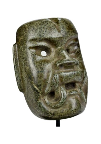 Olmec Were-Jaguar Jade Mask