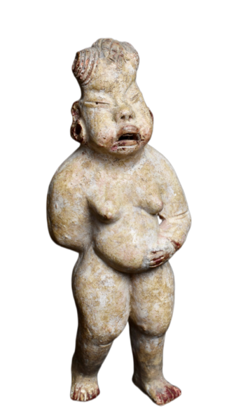 A Standing Olmec Baby-Face Figure