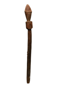 Chancay Wood Staff with Janiform Heads