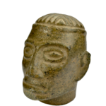 Costa Rican Stone Trophy Head