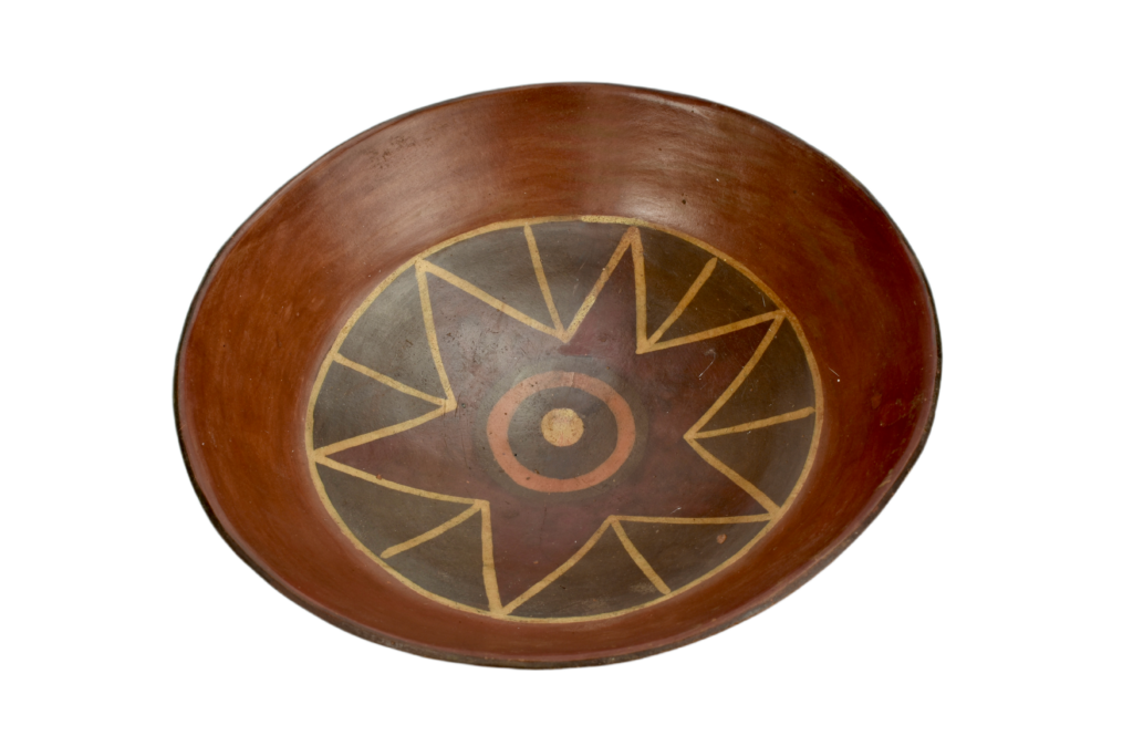 Nazca Polychrome Cactus Star Bowl for Sale