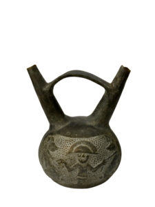 Chimú Blackware Double Stirrup Vessel