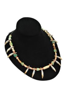 Nicoya Teeth, Stone and Shell Choker