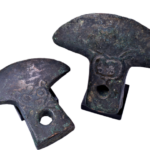 Inca Bronze Axe Blades with Owl Insignia