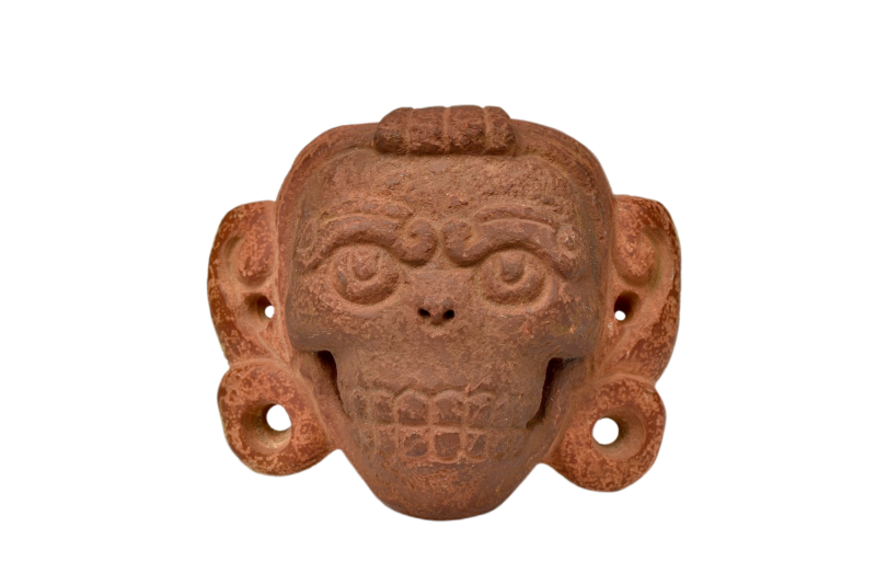Aztec Druzy Crystal Skull Maskette