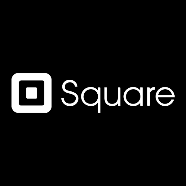 Square logo in black color