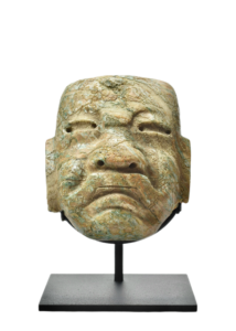 Olmec Weathered Jade Mask