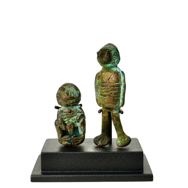 Moche Miniature Copper Skeleton Couple