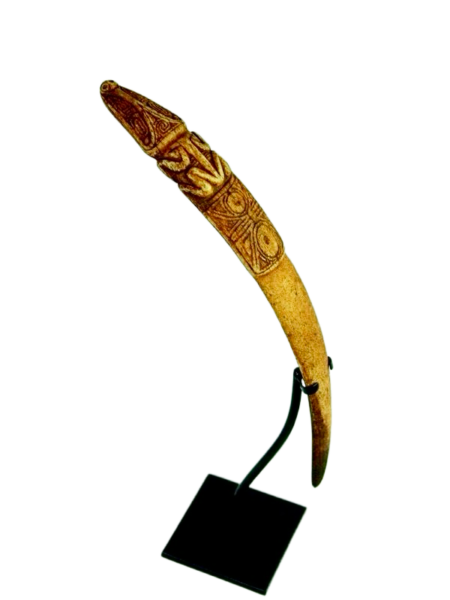 An Exquisite Taino Bone Purging Stick