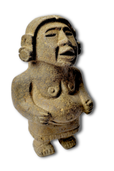 Aztec Stone Toci Figure