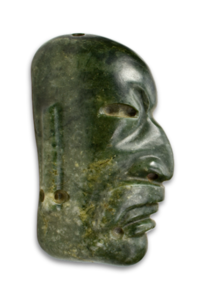 Amazing Olmec Jade Were-Jaguar Pendant