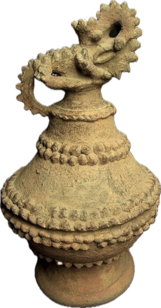 an alligator god incense burner