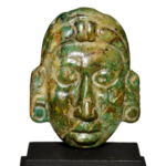 Exquisite Ancient Maya Jade Maskette