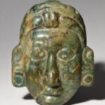 Exquisite Ancient Maya Jade Maskette