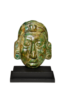 Exquisite Ancient Maya Jade Maskette