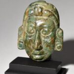 Exquisite Ancient Maya Jade Maskette