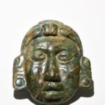 Exquisite Ancient Maya Jade Maskette