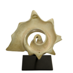 Aztec Carved Shell Ornament of Ehecatl
