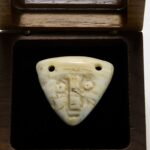 Cahokia Shell Face Gorget – Mississippian Long-Nose Motif