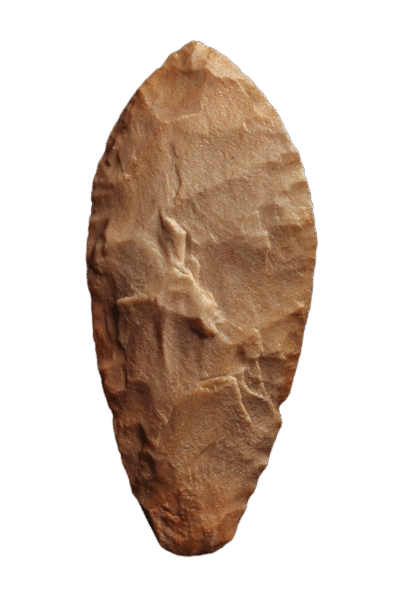 Fine Maya Flint Spearpoint, Ca. 500–800 A.D.