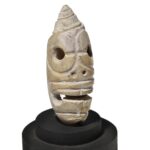Rare Maya Olive Shell Skull Face Pendant
