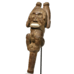 Rare Taino Wood Snuff Tube – Cohoba Inhaler w/ Shell Teeth
