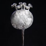 Tiwanaku Silver Tupu Pin Zoomorphic Finial