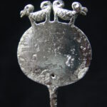 Tiwanaku Silver Tupu Pin Zoomorphic Finial